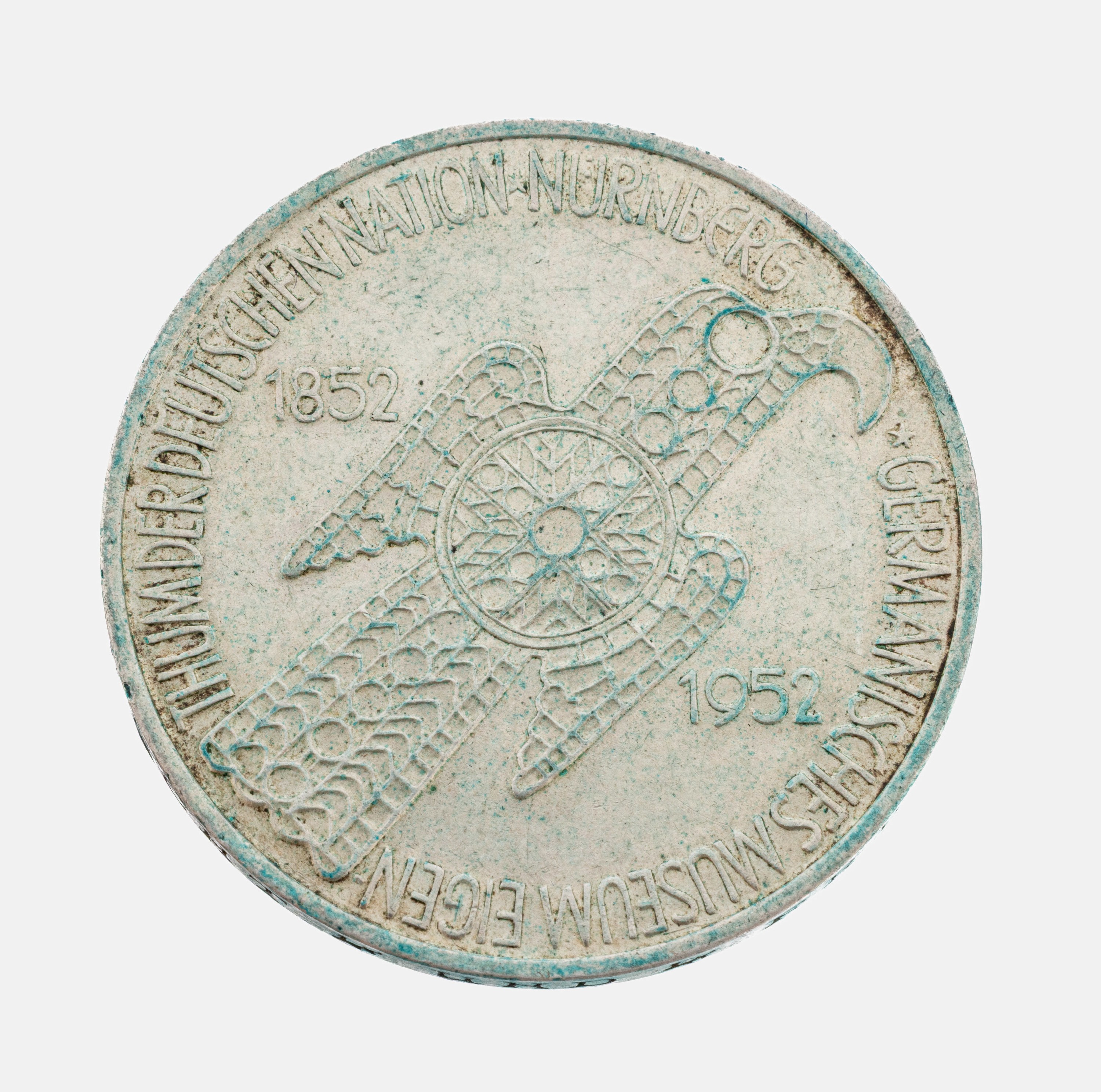 Image 27020824 - Silbermünze 5 Mark Germanisches Museum 1952