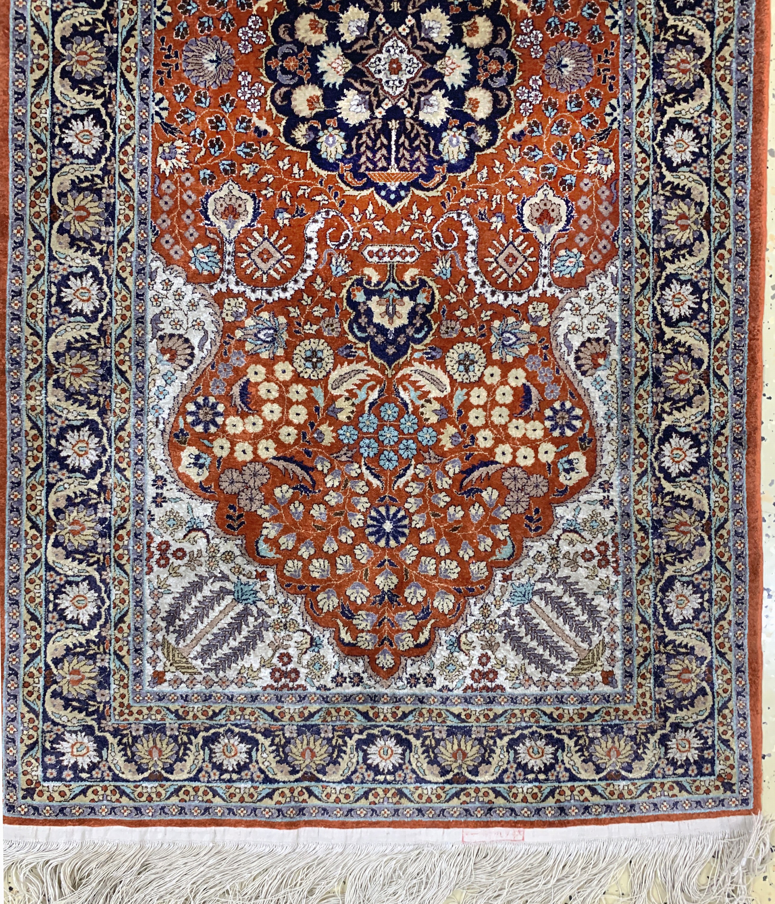Detail f: 3 lot Hereke Seide fein, China, Ende 20.Jhd., reine Naturseide, ca. 122 x 78 cm, EHZ: 2-3
