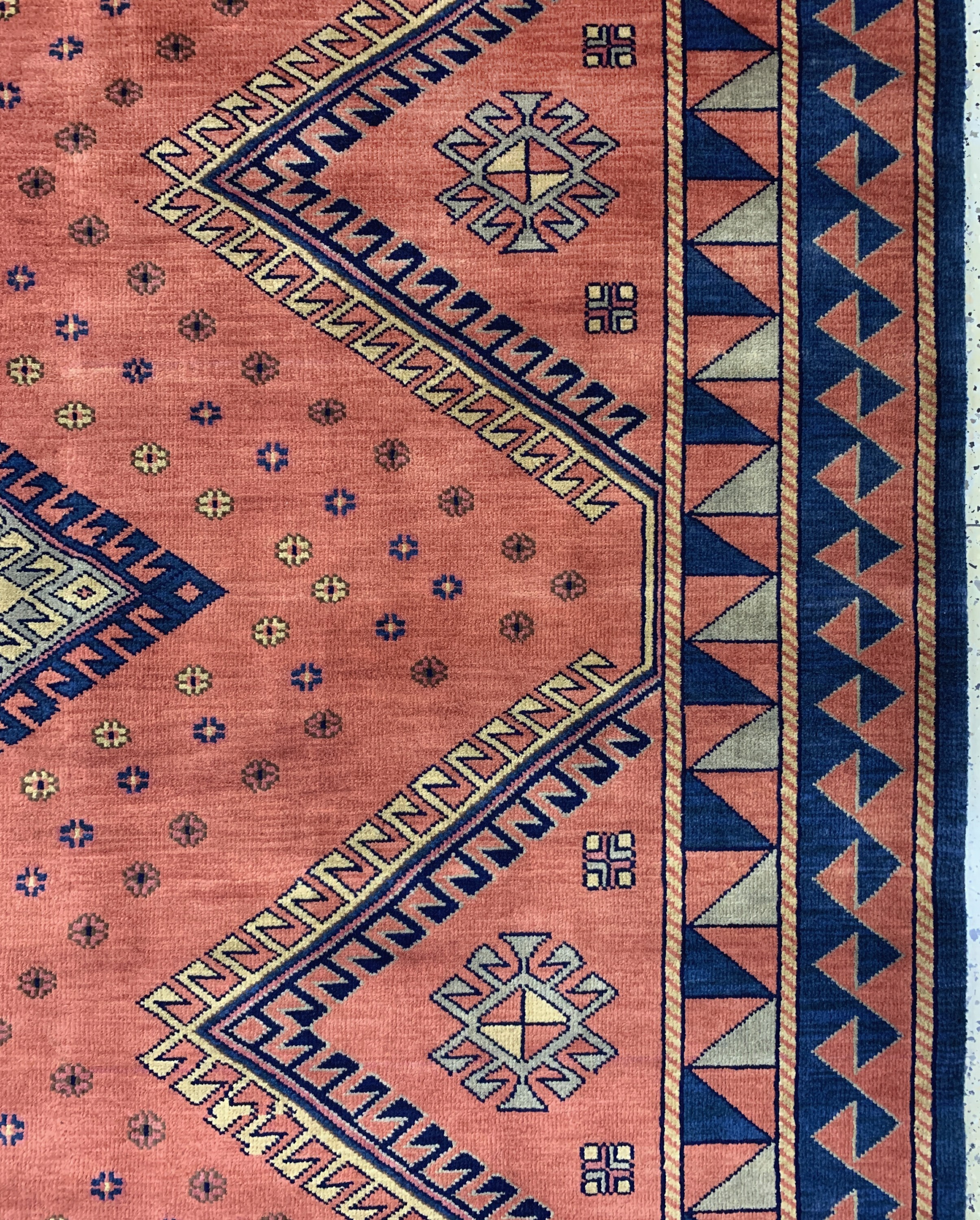 Detail f: Klardascht, Indien, Mitte 20.Jhd, Wolle aufBaumwolle, ca. 330 x 245 cm, EHZ: 2