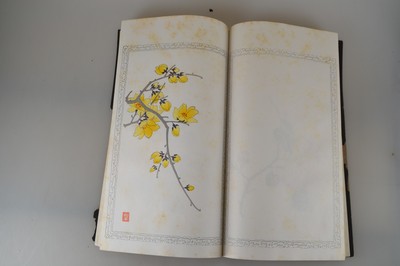 27021411h - Holzschnitt-Sammlung: Zhaoxiang Zhang (1852 -1908): Bai Hua Shi jian Pu (Malanleitung der ...