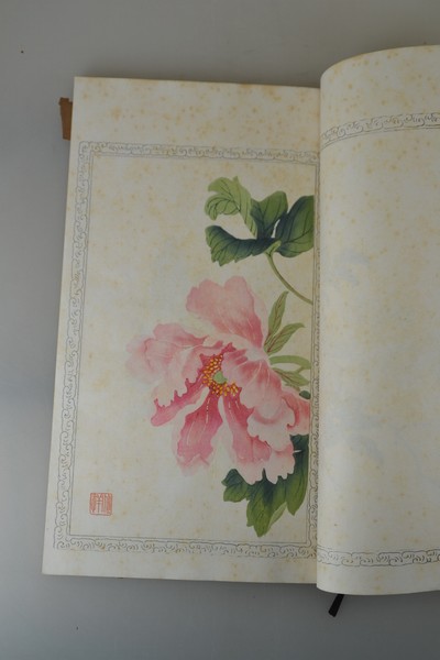 27021411j - Holzschnitt-Sammlung: Zhaoxiang Zhang (1852 -1908): Bai Hua Shi jian Pu (Malanleitung der ...