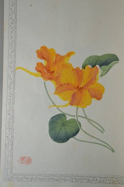 27021411n - Holzschnitt-Sammlung: Zhaoxiang Zhang (1852 -1908): Bai Hua Shi jian Pu (Malanleitung der ...