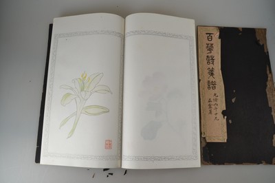 27021411o - Holzschnitt-Sammlung: Zhaoxiang Zhang (1852 -1908): Bai Hua Shi jian Pu (Malanleitung der ...