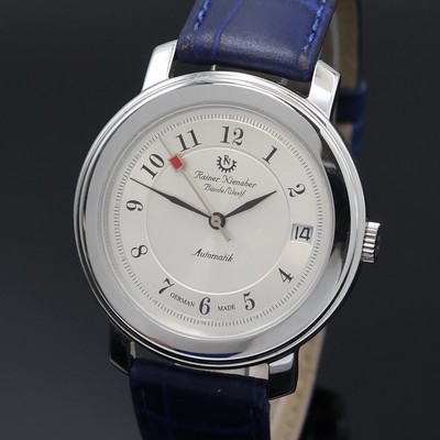 27021435a - RAINER NIENABER auf 50 Stück limitierte Armbanduhr in Stahl, Deutschland lt. orig. Pap. ...