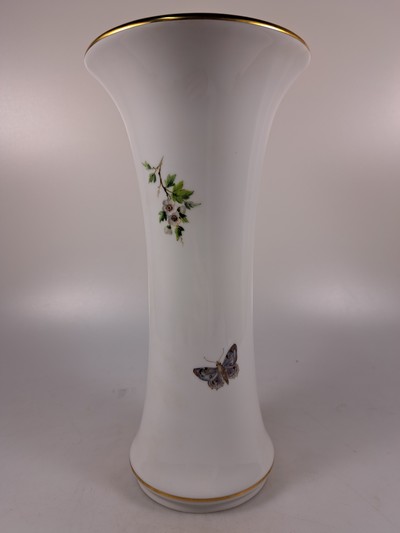 27021442d - Paar Vasen, Meissen, 20. Jh., Porzellan, Vogelmalerei, Goldstaffage, H. 25.5 cm