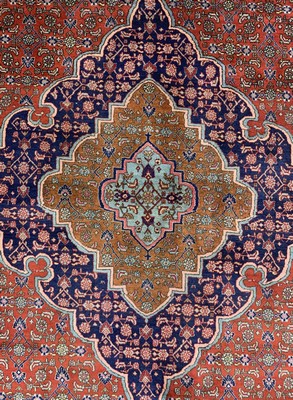 27021490e - Rosenbidjar Kork fein, Persien, Mitte 20.Jhd, Korkwolle auf Baumwolle, ca. 360 x 262cm, ...