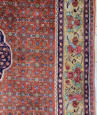 27021490f - Rosenbidjar Kork fein, Persien, Mitte 20.Jhd, Korkwolle auf Baumwolle, ca. 360 x 262cm, ...