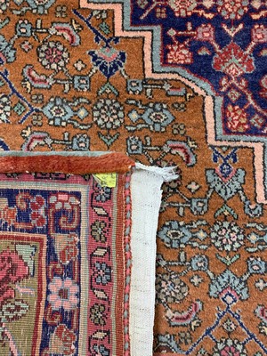 27021490j - Rosenbidjar Kork fein, Persien, Mitte 20.Jhd, Korkwolle auf Baumwolle, ca. 360 x 262cm, ...