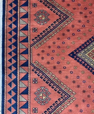 27021494d - Klardascht, Indien, Mitte 20.Jhd, Wolle aufBaumwolle, ca. 330 x 245 cm, EHZ: 2