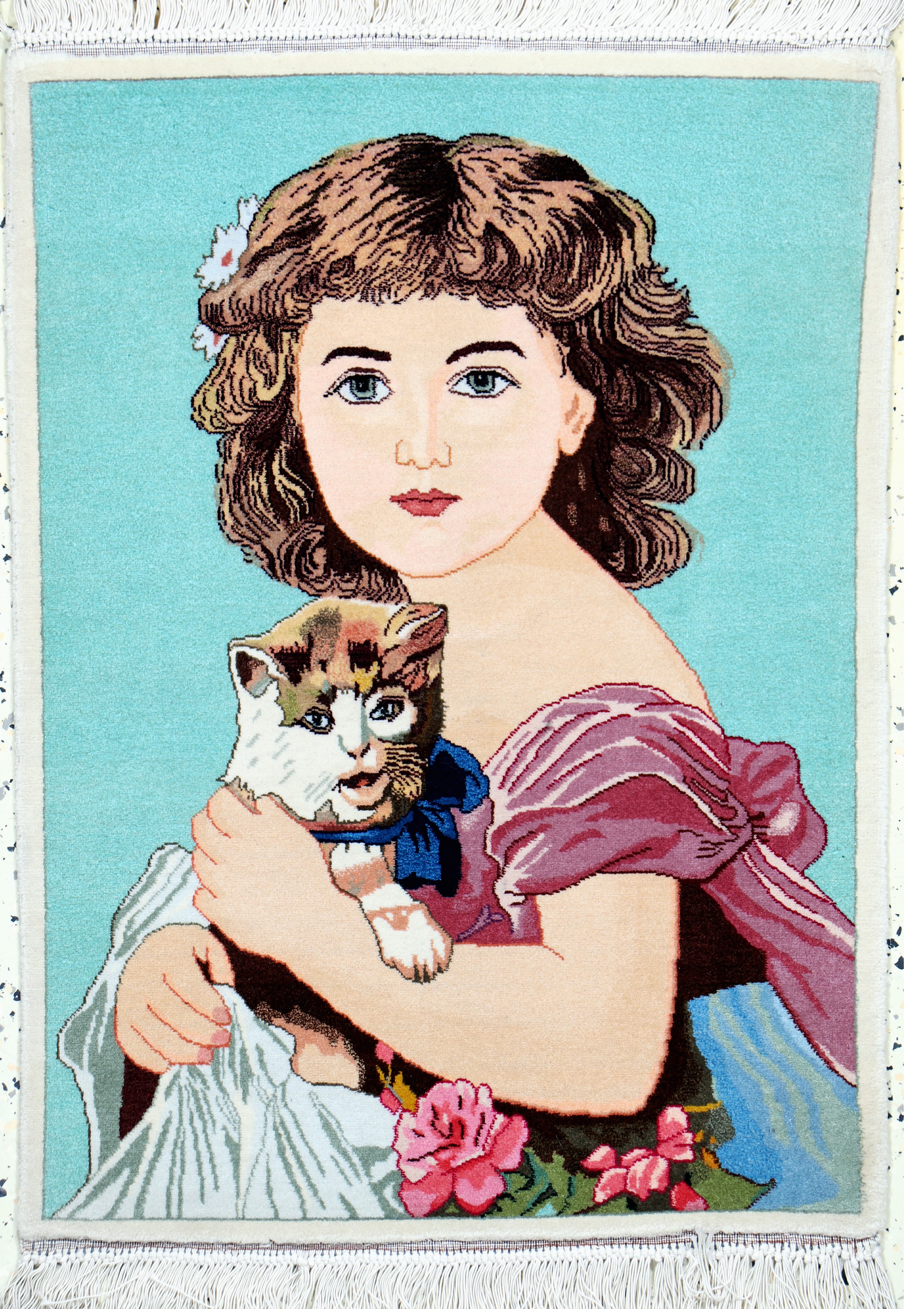 Image 27021503 - Täbriz fein(50 Raj), Persien, Mitte 20.Jhd,Korkwolle auf Baumwolle, ca. 75 x 55 cm, ...