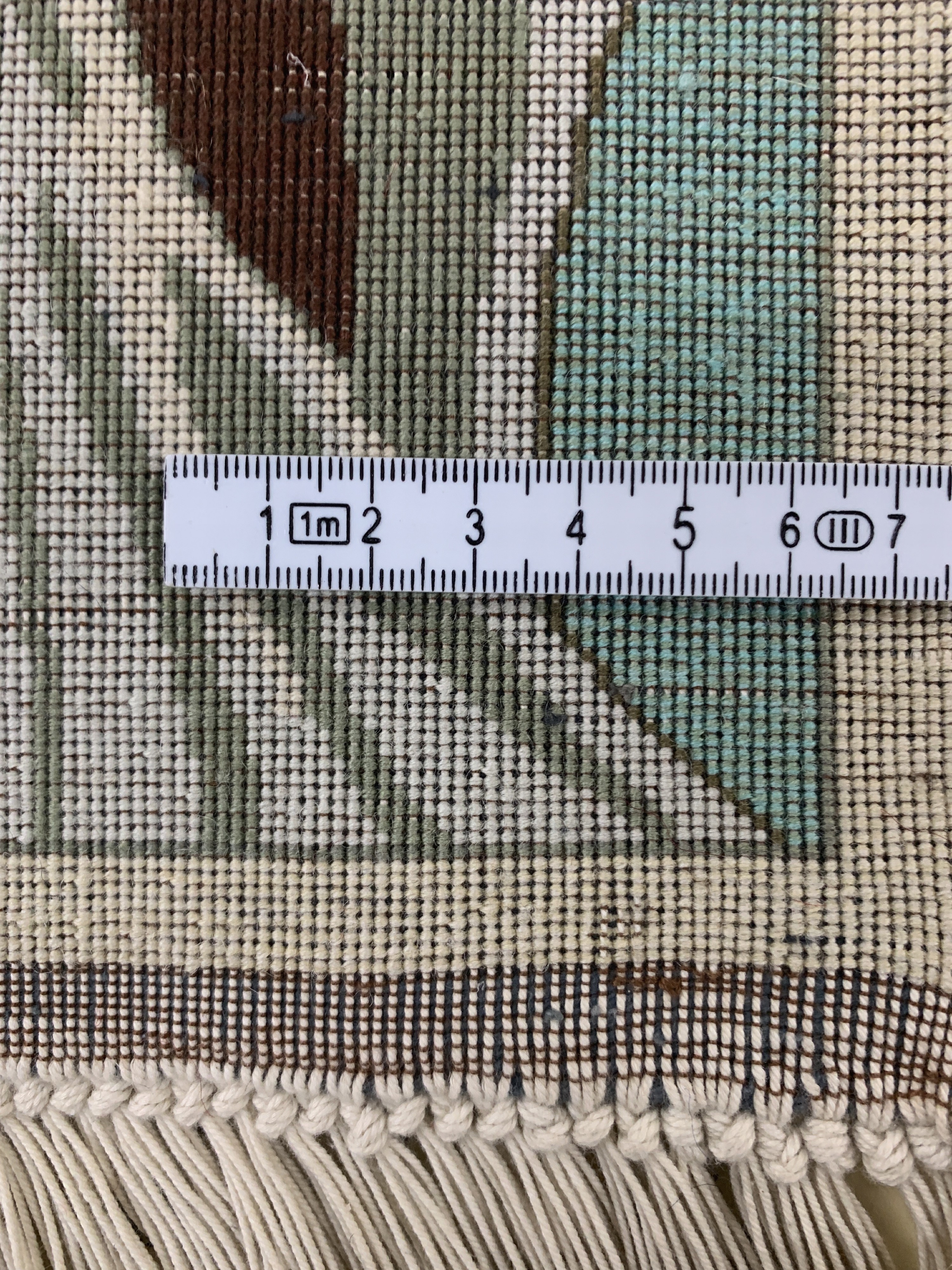 Detail d: Täbriz fein(50 Raj), Persien, Mitte 20.Jhd,Korkwolle auf Baumwolle, ca. 75 x 55 cm, ca. 500.000 Kn/qm, EHZ: 2