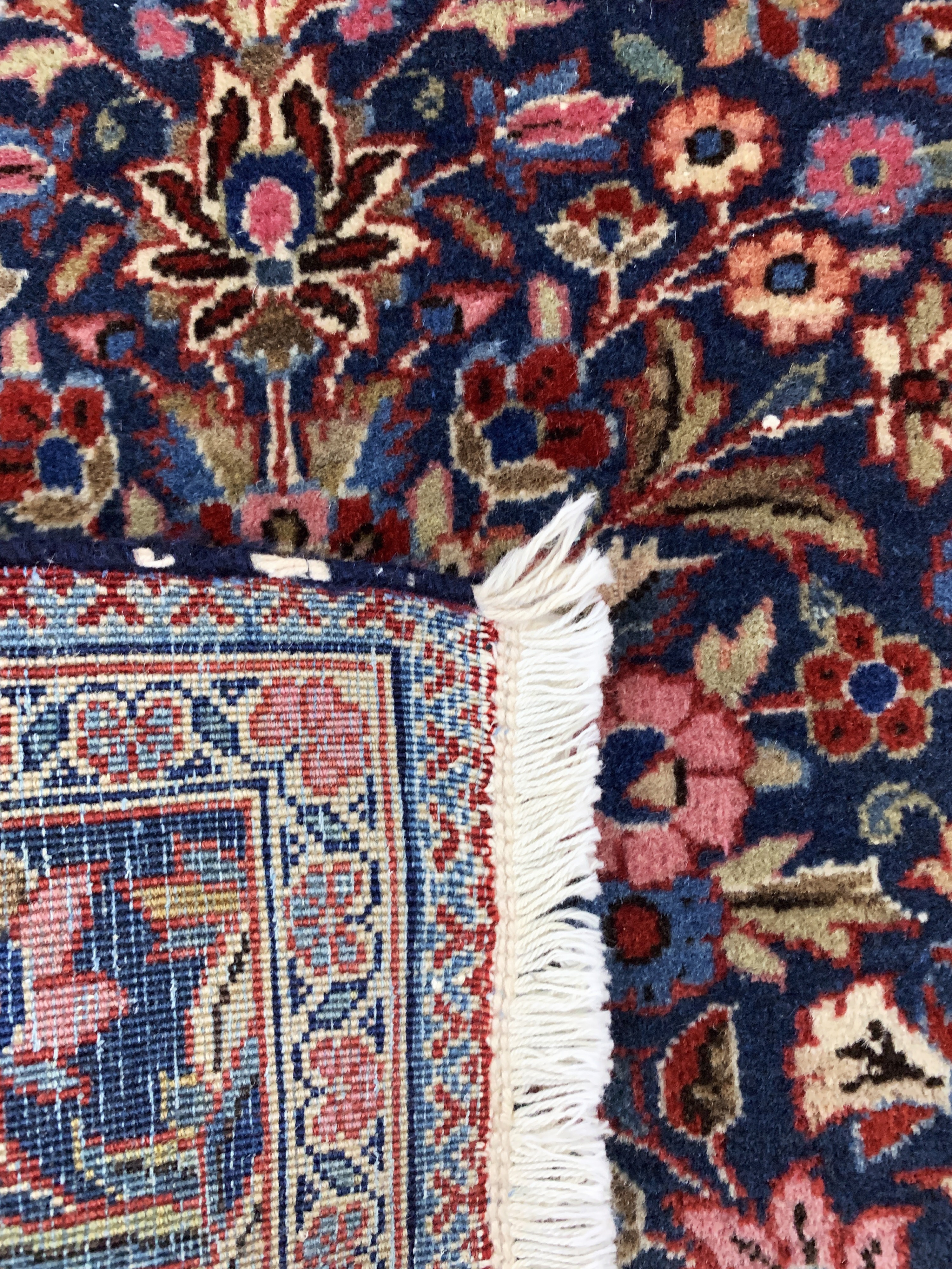 Detail d: Keschan Kork, Persien, Anfang 20.Jhd, Korkwolle auf Baumwolle, ca. 61 x 51 cm, EHZ: 2, (Fransen erneurt)