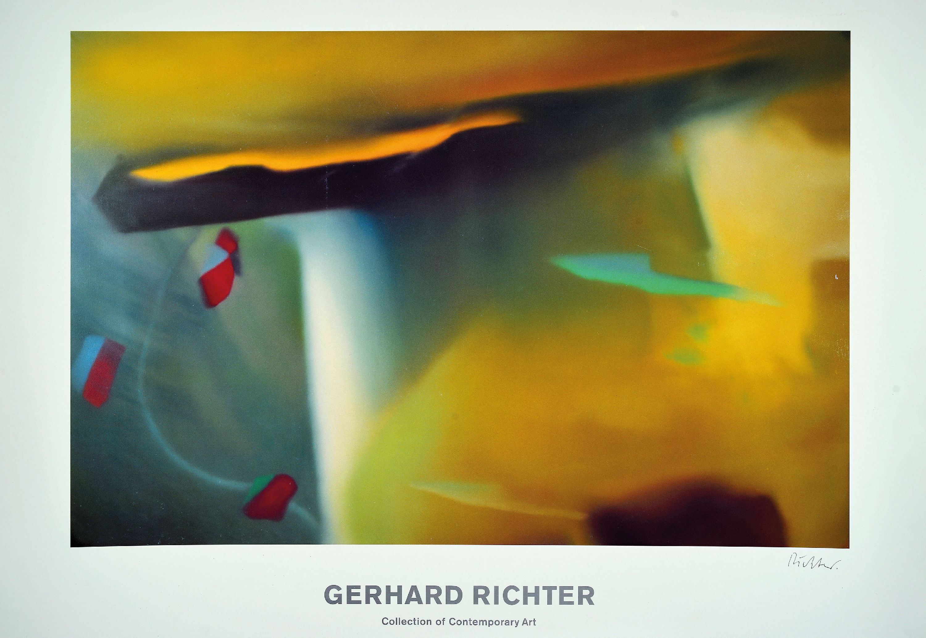 Image 27021578 - Gerhard Richter, 1932, Titel: Abstraktes Bild 1977,Farboffsetdruck 1991, sign., ca. ...