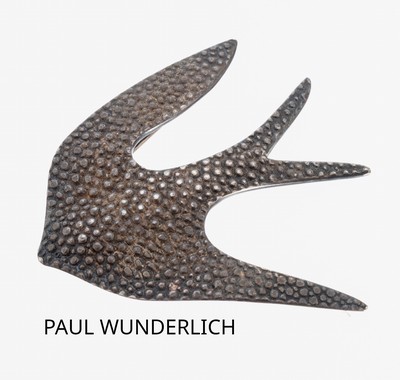 Image PAUL WUNDERLICH Brosche ´Silbervogel´, 925er Silber, sign. und num., L. ca. 6 cm, auch ...
