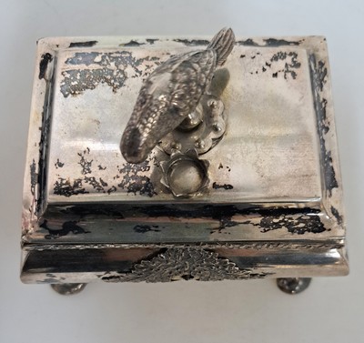 27021559b - Zuckerdose, wohl Hirschberg, sign. Örtel, 18. Jh., 12-lötiges Silber, vier Füße mit ...