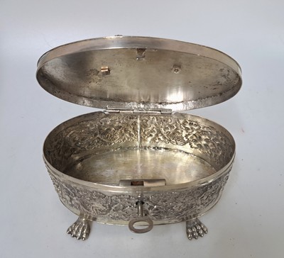 27021561a - Zuckerdose, Breslau, datiert 1816, Silber, sign. Radecki, auf vier Tatzenfüßen, ...