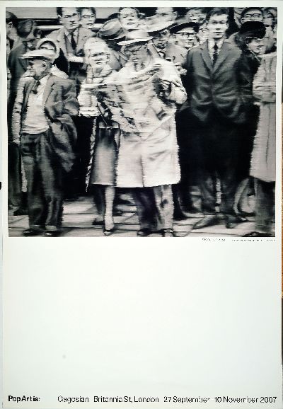27021577k - Gerhard Richter, born 1932, title: Group of people - after the painting 1965, exhibition ...