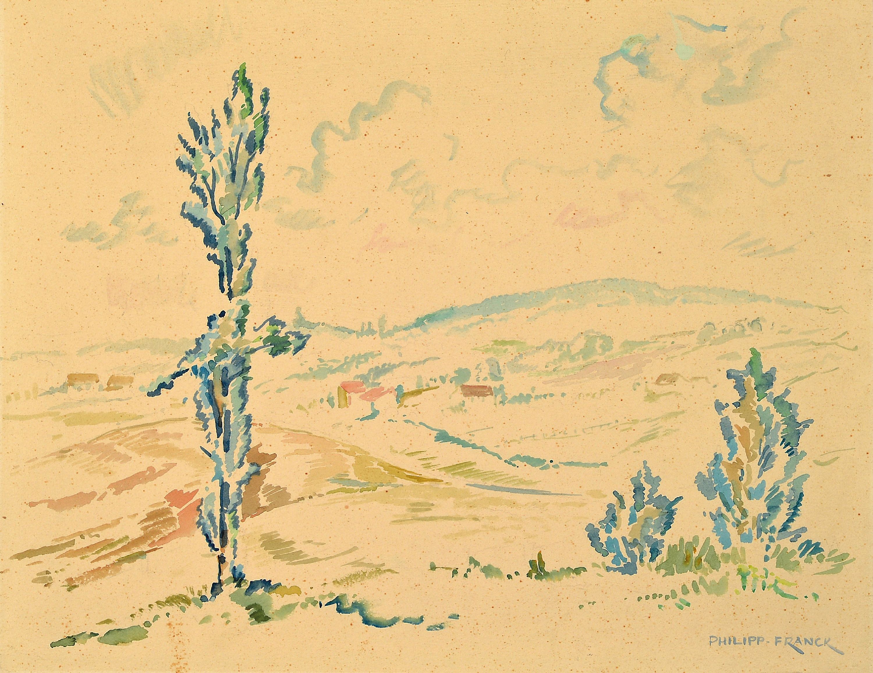 Image 27021642 - Philipp Franck, 1860 Frankfurt a.M.-1944 Berlin, Aquarell auf Papier, hessische ...