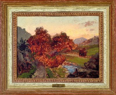 27021624k - Richard Fresenius, 1844 Frankfurt a.M.-1903 Monaco, Studie, Bachlandschaft bei ...
