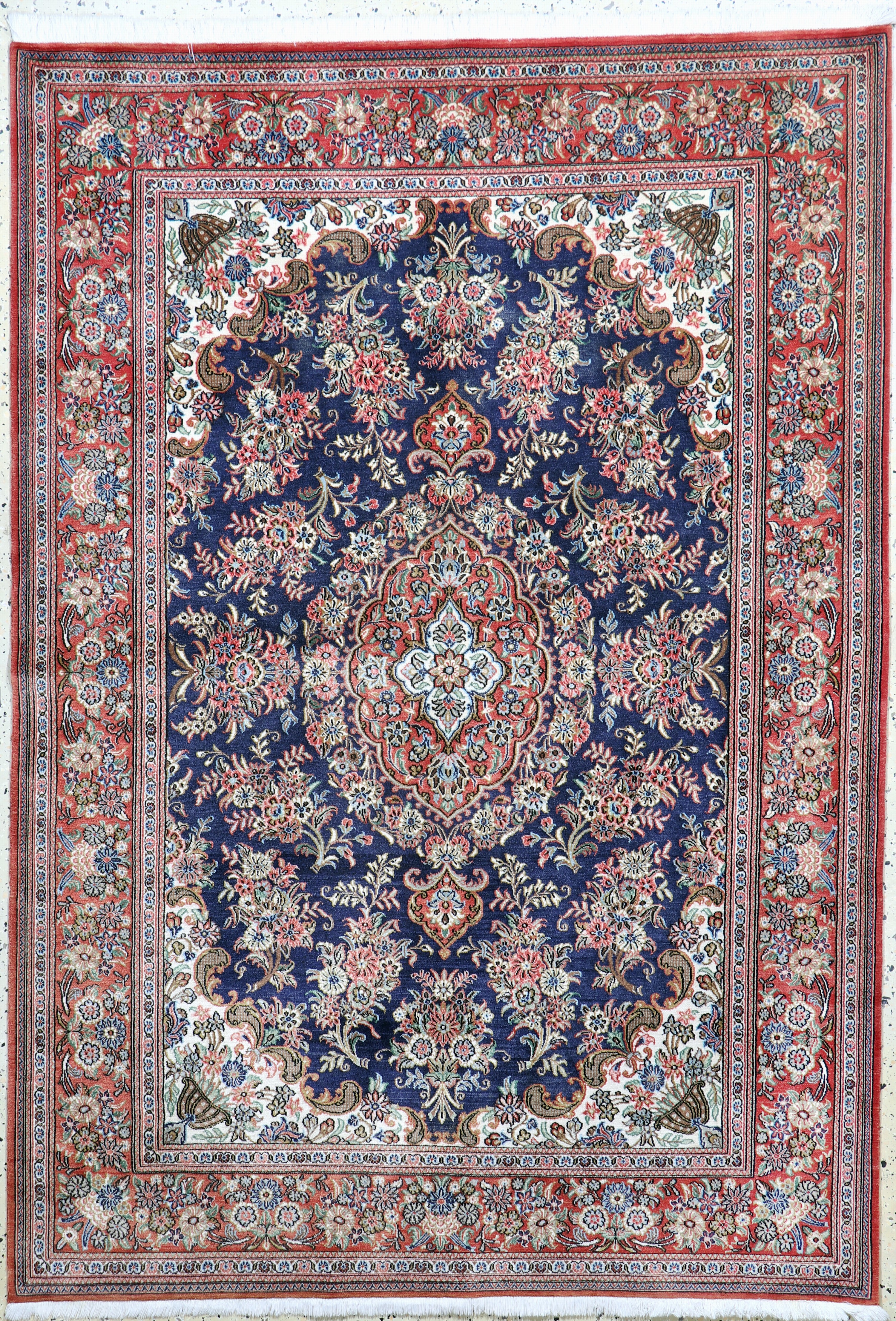 Image 27022077 - Ghom Kork, Persien, Ende 20.Jhd, Korkwolle auf Baumwolle, ca. 203 x 142 cm, gereinigt, ...