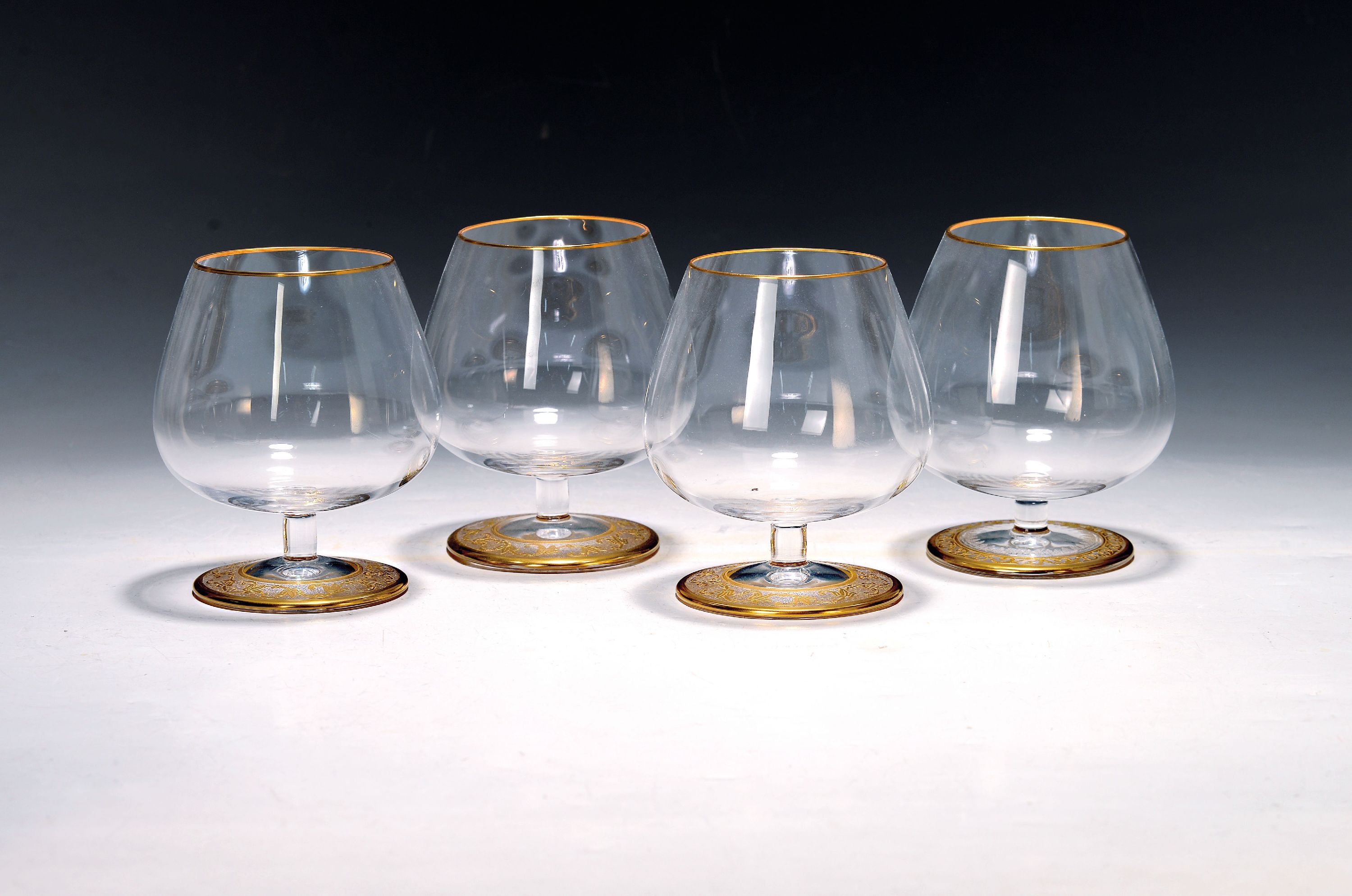 Image 27022081 - 6 Cognacschwenker/-gläser, Saint Louis, ´Callot´, farbloses Kristallglas, mundgeblasen, ...