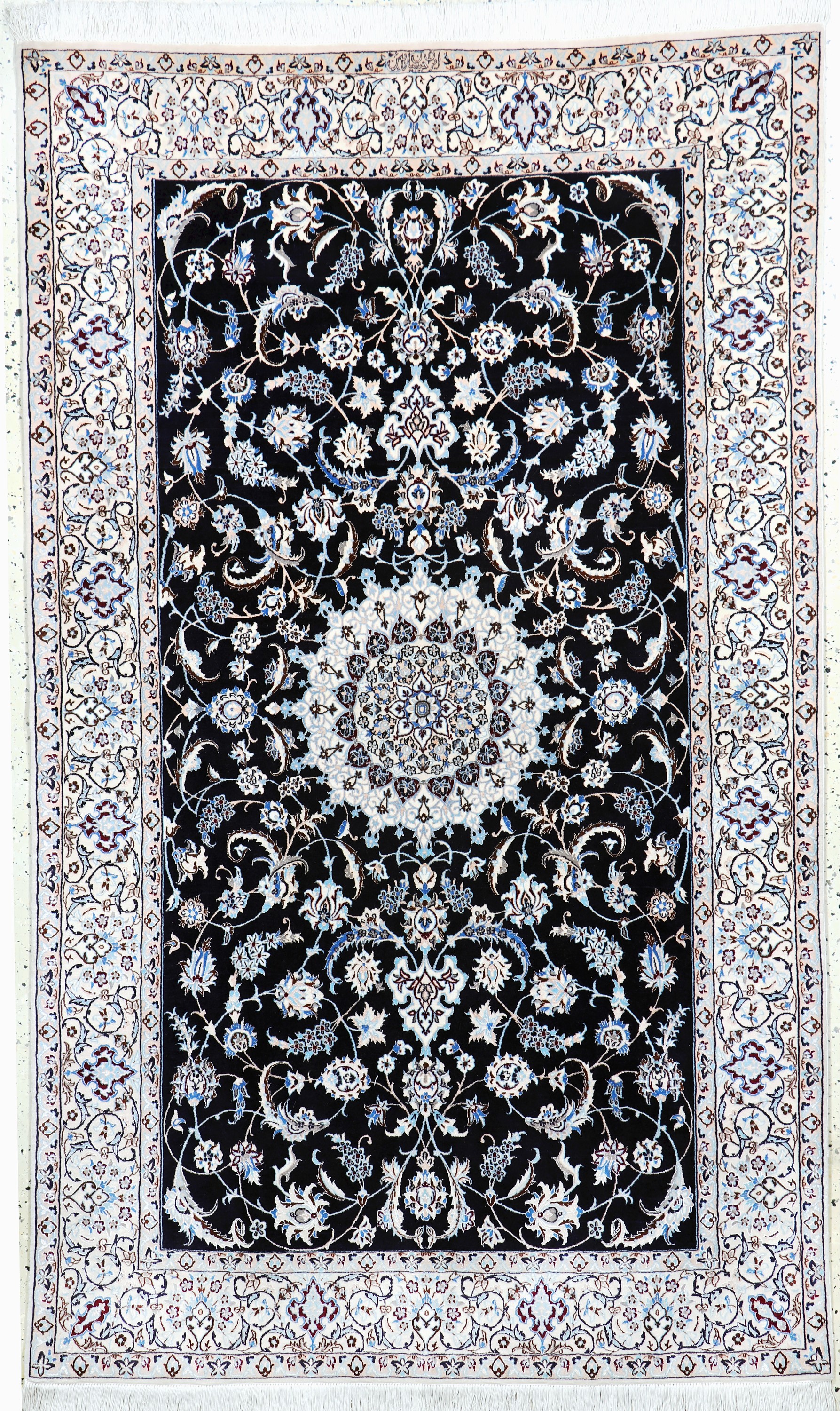 Image 27022092 - Nain fein Persien, signiert´Habibian´, Neuwertig, Korkwolle mit Seide, ca. 213 x 130 ...