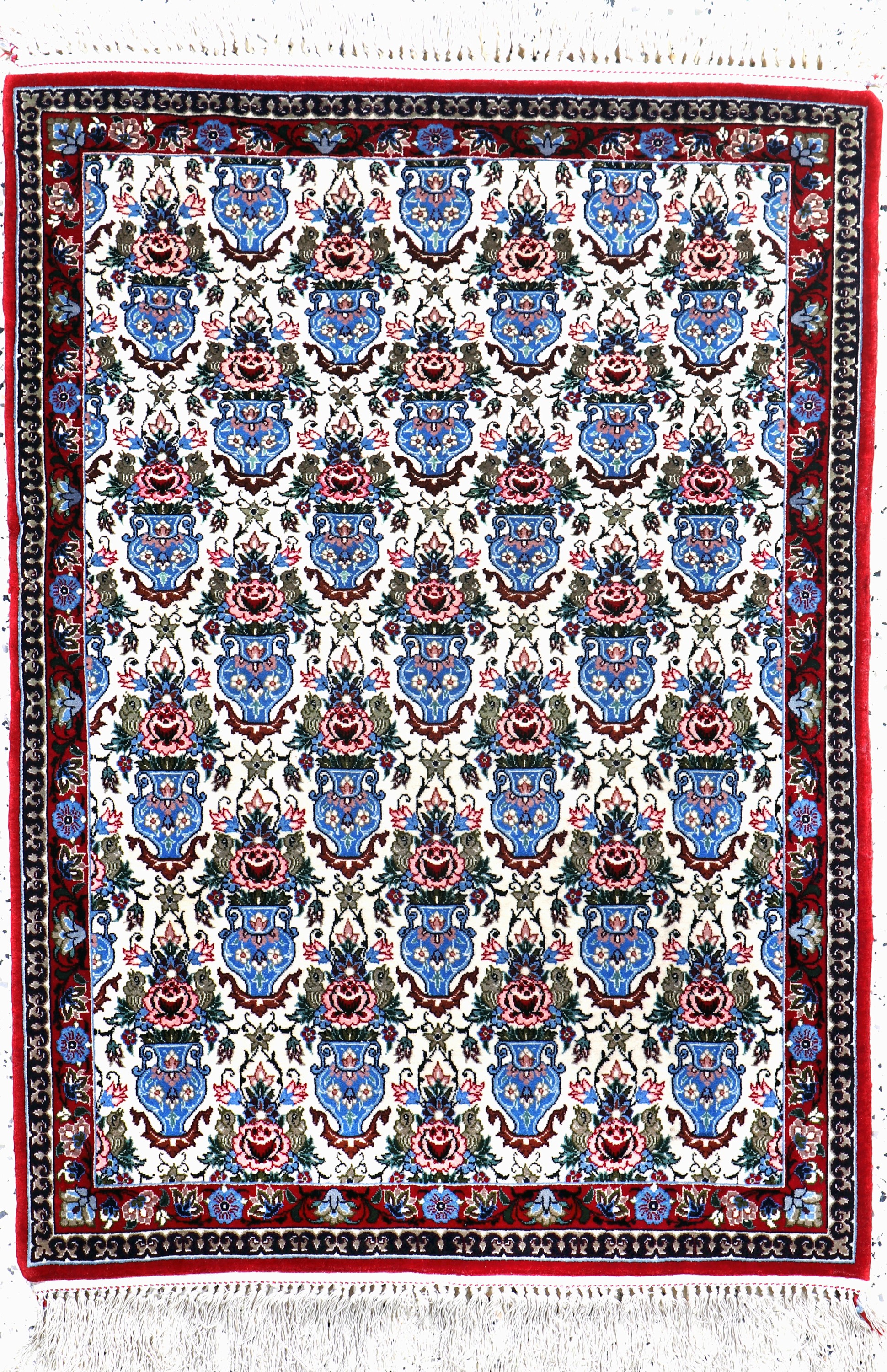 Image 27022096 - Esfahan fein, Persien, Neuwertig, Korkwolleauf Seide, ca. 100 x 71 cm, ca. 1,0 Mio. ...