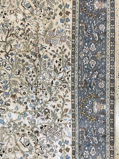 27022071f - Kaschmir Seide Indian, ´Lebensbaum-Motiv´, Ende 20.Jhd, merzerisierte Baumwolle, ca. ...