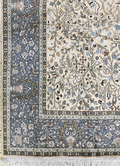 27022071i - Kaschmir Seide Indian, ´Lebensbaum-Motiv´, Ende 20.Jhd, merzerisierte Baumwolle, ca. ...