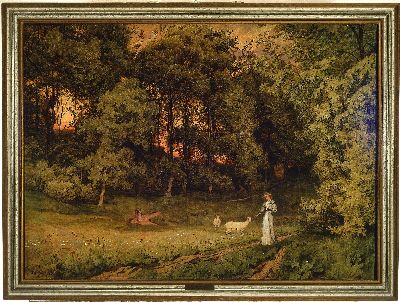 27022074k - Emil Lugo, 1840 Stockach-1902 München, Sommeridyll, 1891, Öl/Lwd, links unten signiert ...