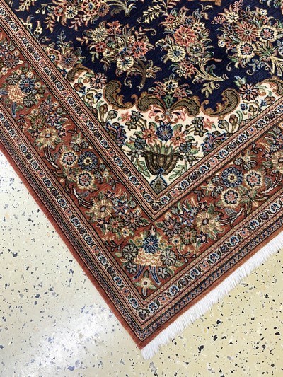 27022077b - Ghom Kork, Persien, Ende 20.Jhd, Korkwolle auf Baumwolle, ca. 203 x 142 cm, gereinigt, ...