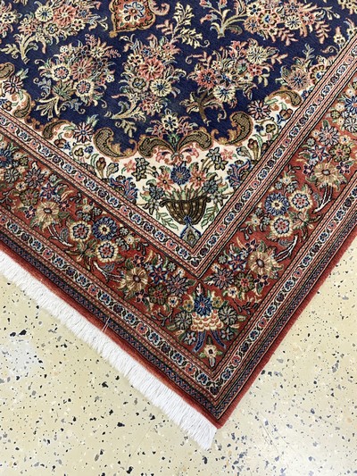 27022077d - Ghom Kork, Persien, Ende 20.Jhd, Korkwolle auf Baumwolle, ca. 203 x 142 cm, gereinigt, ...