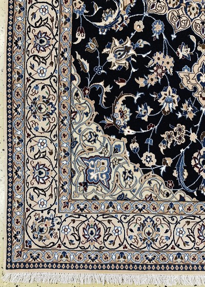 27022094b - Nain fein, Persien, signiert´Habibian´, Mitte 20.Jhd, Korkwolle mit Seide, ca. 200 x ...