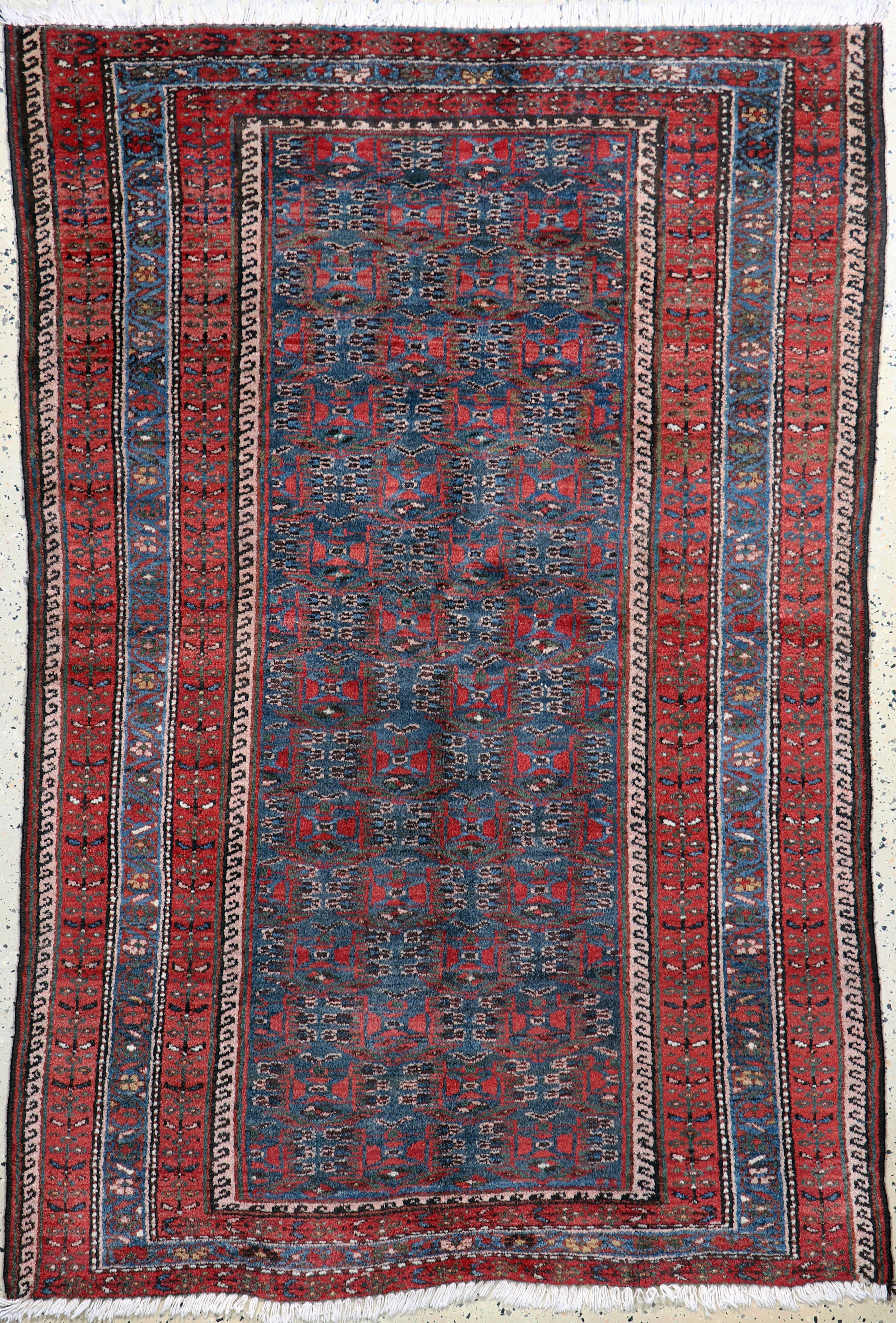 Image 27022104 - Hamadan antik, Persien, um 1900, Wolle auf Baumwolle, ca. 190 x 130 cm, EHZ: 1-2, ...