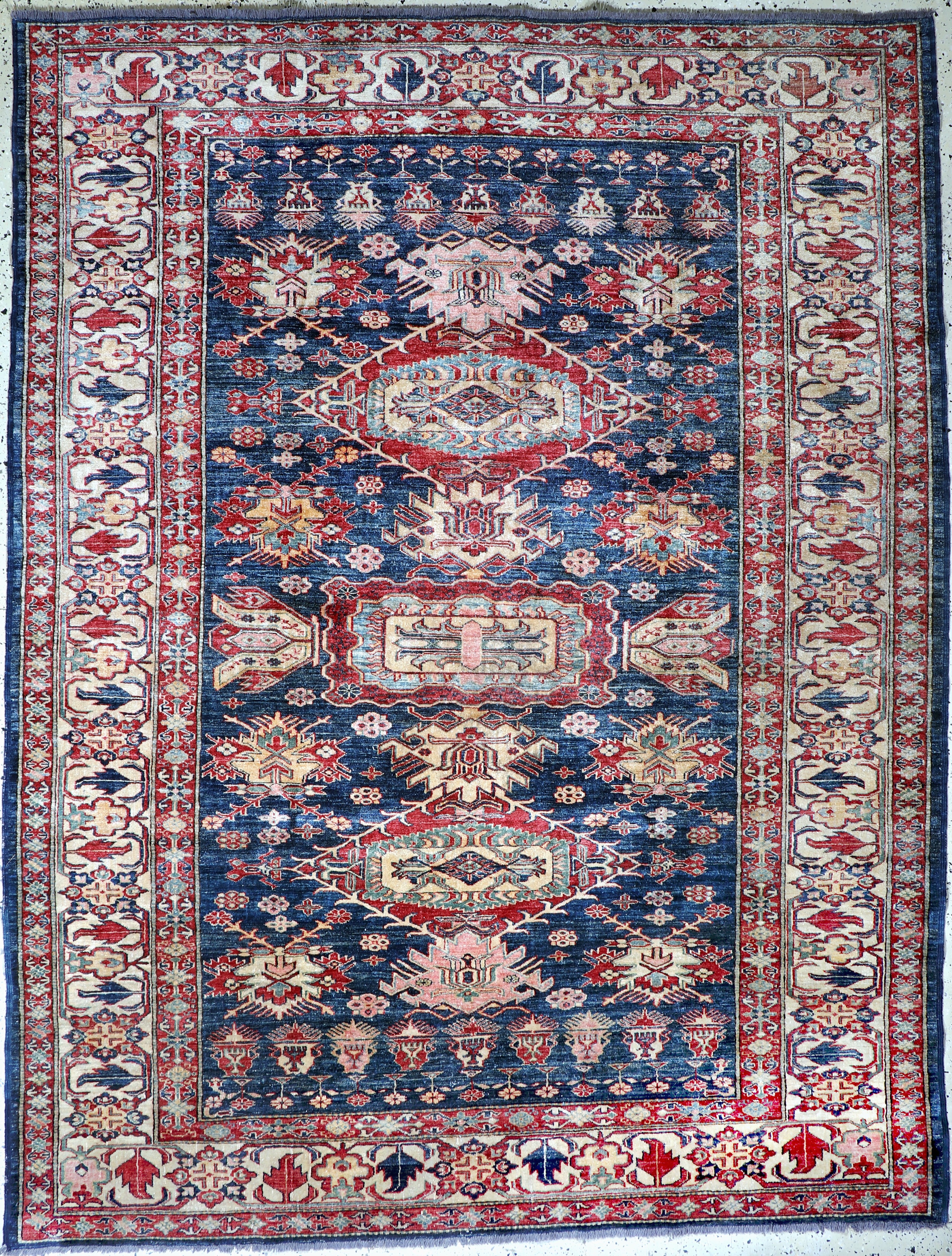 Image 27022168 - Kazak neugeknüpft, Pakistan, Ende 20.Jhd, Wolle auf Wolle, ca. 285 x 220 cm, EHZ: 2 ...