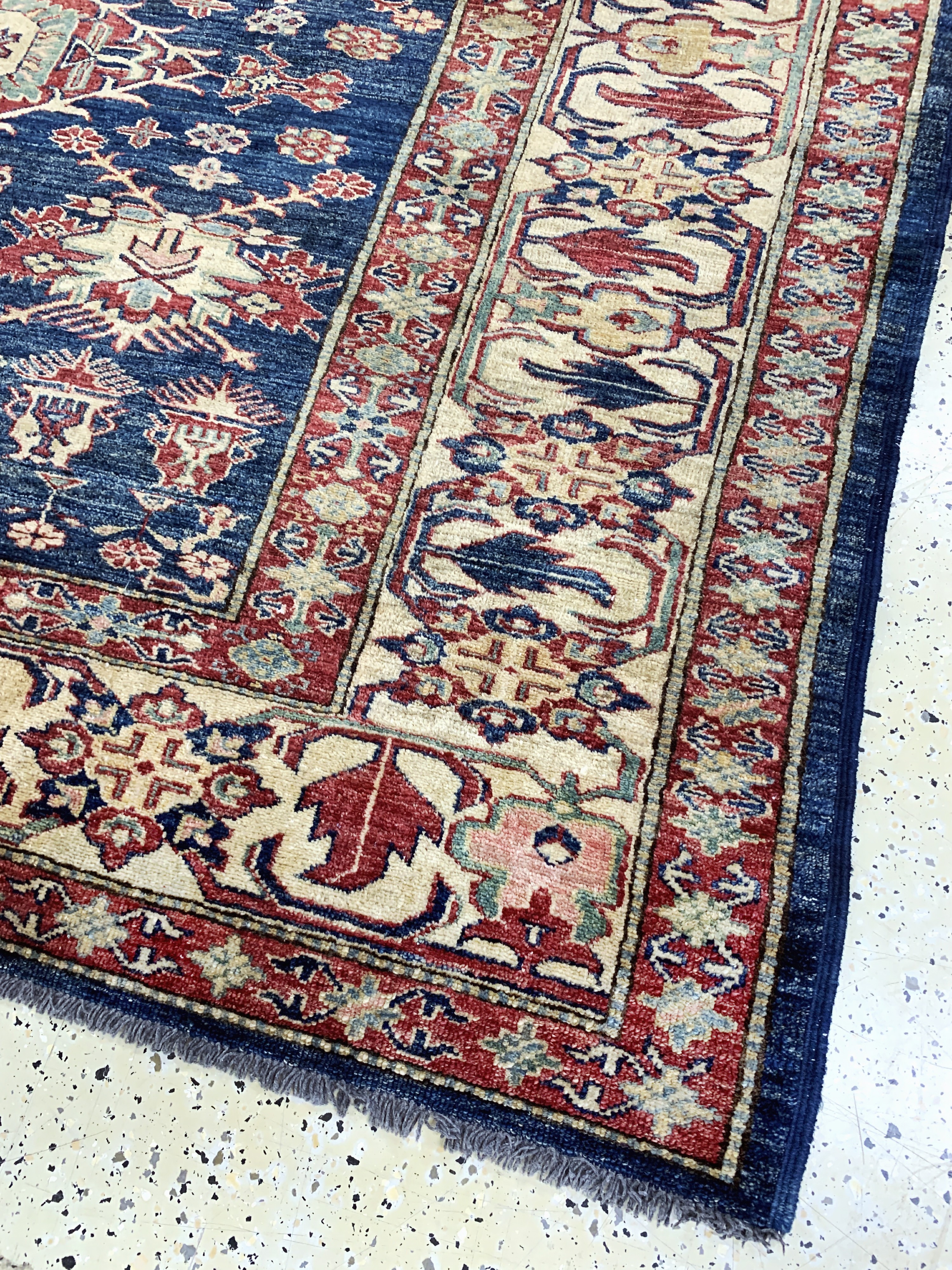 Detail d: Kazak neugeknüpft, Pakistan, Ende 20.Jhd, Wolle auf Wolle, ca. 285 x 220 cm, EHZ: 2
