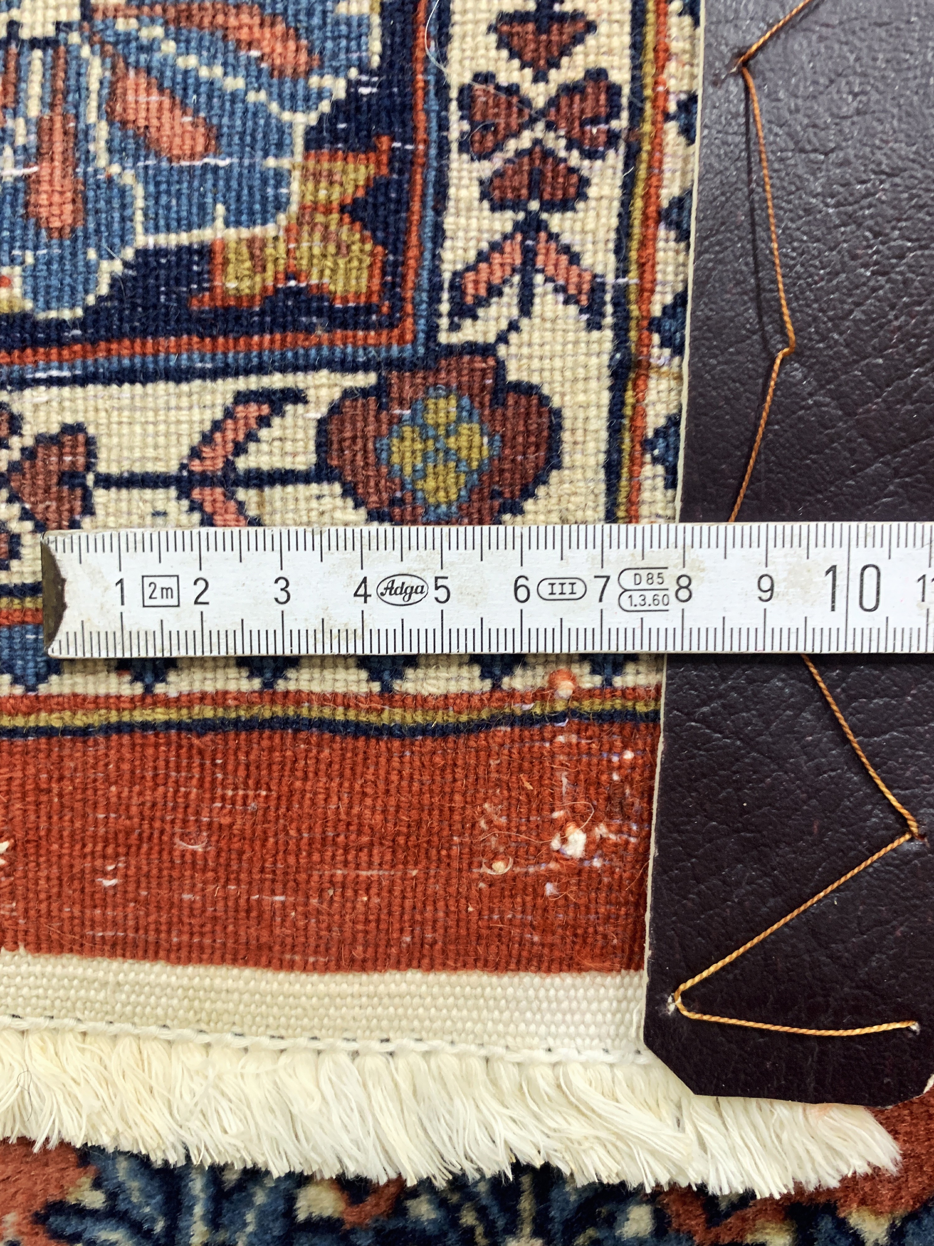 Detail e: Sarogh sehr fein, Persien, Mitte 20.Jhd, Korkwolle auf Baumwolle, ca. 190 x 128 cm, EHZ: 2