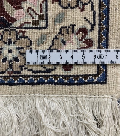 27022101f - Nain fein(9 La), Persien, Ende 20.Jhd, Korkwolle mit Seide, ca. 290 x 62 cm, ca. ...