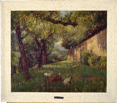 27022103k - Victor Müller, 1829 Frankfurt a.M.-1871 München, junge Ziegenhirtin bei der Rast, ...