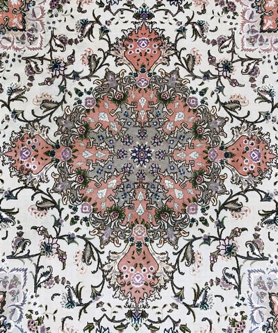 27022119d - Täbriz fein(50 Raj), Persien, Ende 20.Jhd, Korkwolle mit Seide, ca. 206 x 197 cm, ca. ...