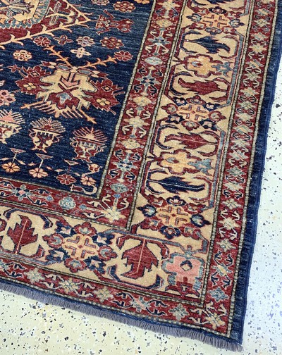 27022168a - Kazak neugeknüpft, Pakistan, Ende 20.Jhd, Wolle auf Wolle, ca. 285 x 220 cm, EHZ: 2 ...