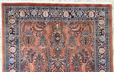 27022174a - Sarogh sehr fein, Persien, Mitte 20.Jhd, Korkwolle auf Baumwolle, ca. 190 x 128 cm, ...