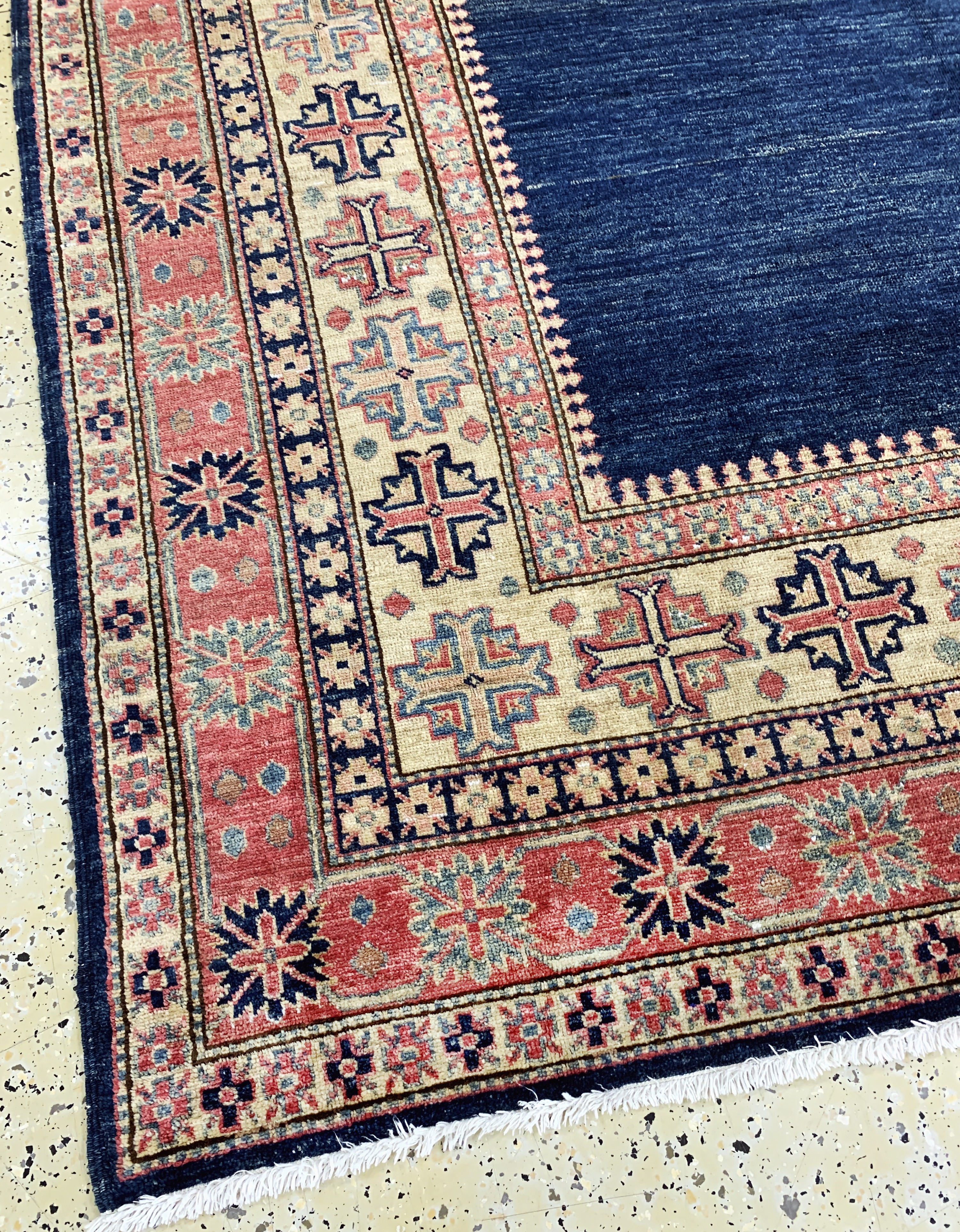 Detail d: Kazak neugeknüpft, Pakistan, Ende 20.Jhd, Wolle auf Wolle, ca. 236 x 172 cm, EHZ: 2