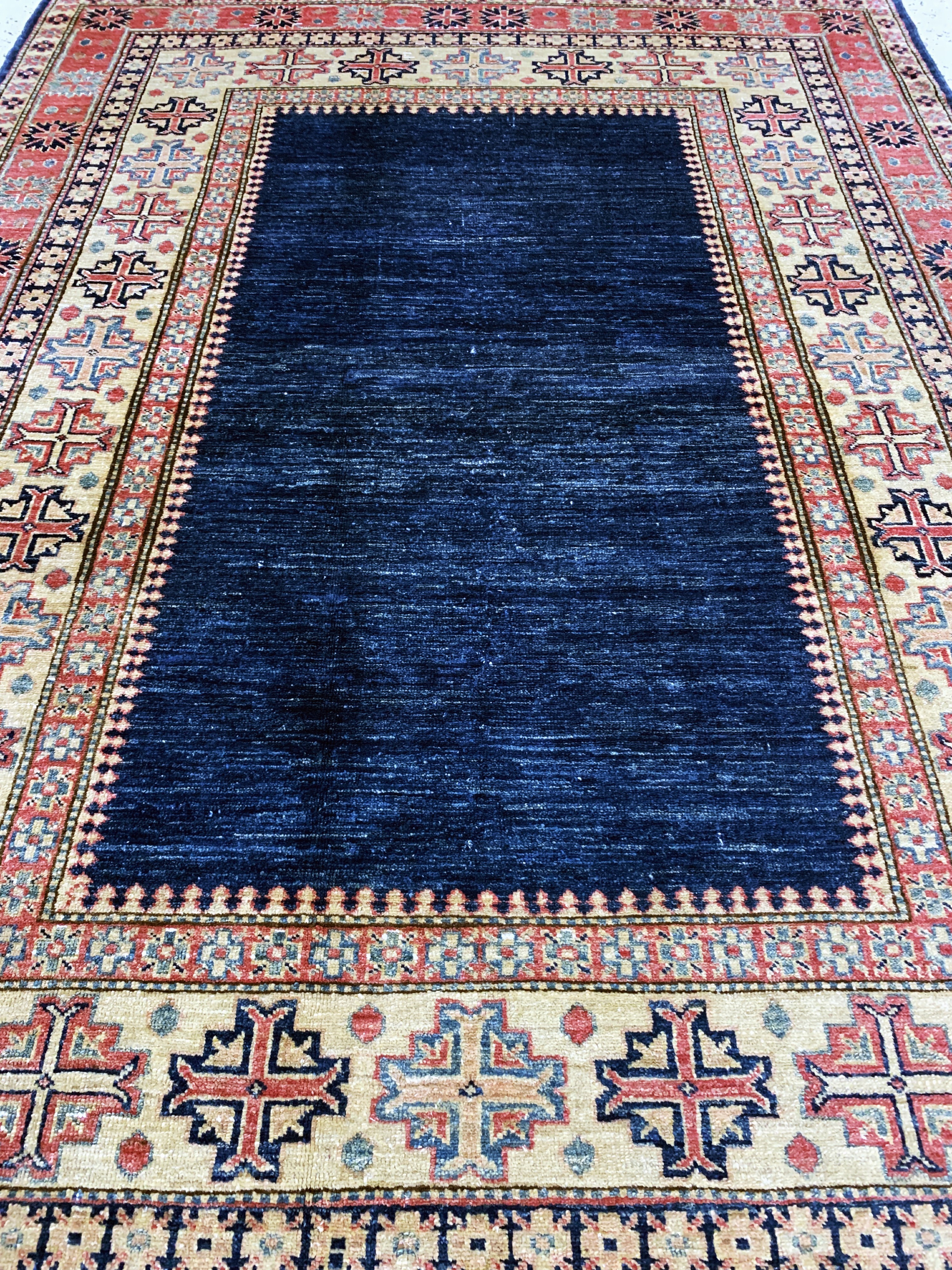 Detail e: Kazak neugeknüpft, Pakistan, Ende 20.Jhd, Wolle auf Wolle, ca. 236 x 172 cm, EHZ: 2