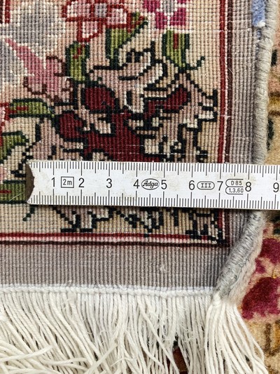 27022364j - Täbriz fein(50 Raj), Persien, Mitte 20.Jhd,Korkwolle mit Seide, ca. 290 x 200 cm, ca. ...