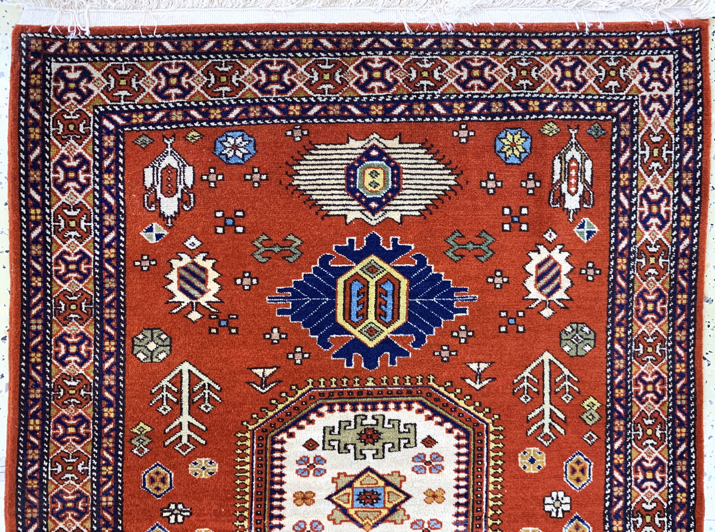 Detail a: 2 Lots Kazak, Azerbaijan, Ende 20.Jhd, Wolle auf Baumwolle, ca. 120 x 84 cm, EHZ: 2