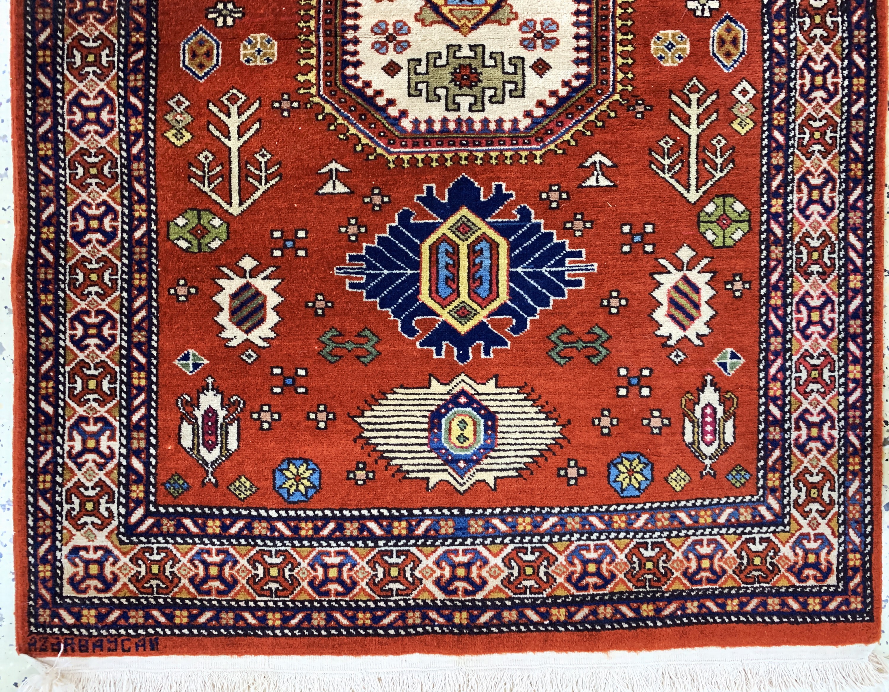 Detail b: 2 Lots Kazak, Azerbaijan, Ende 20.Jhd, Wolle auf Baumwolle, ca. 120 x 84 cm, EHZ: 2