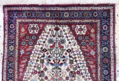 27022412d - 2 Lots Kaschkuli & Hamadan, Persien, Mitte 20.Jhd, Wolle auf Baumwolle, ca. 145 x 96 ...