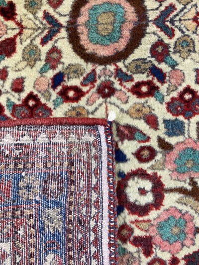 27022423d - 2 Lots Mud & Rodbar, Persien, Ende 20.Jhd, Wolle auf Baumwolle, ca. 290 x 64 cm & ca. ...