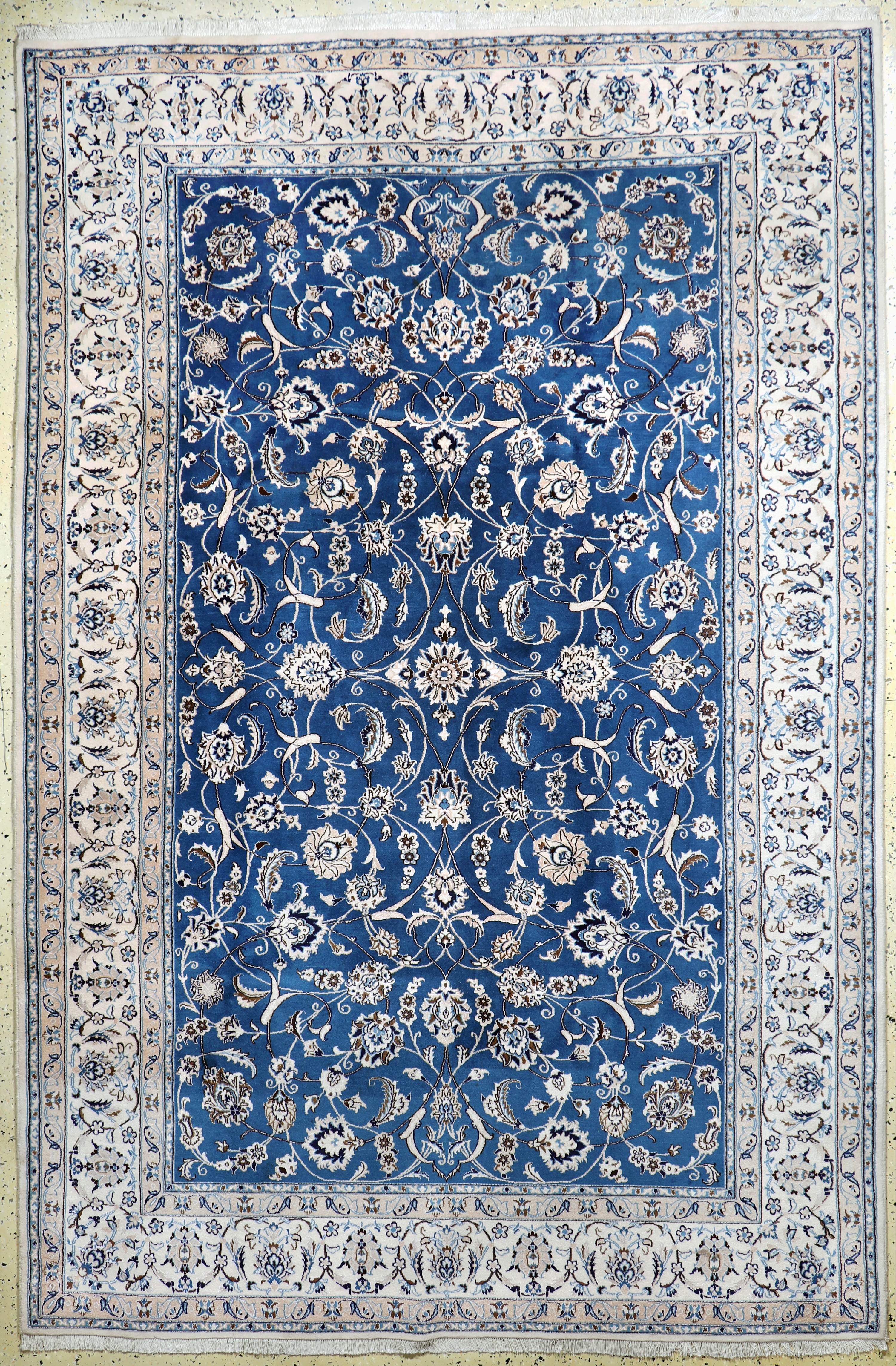 Image 27022526 - Nain fein(9 La), Persien, Ende 20.Jhd, Korkwolle mit Seide, ca. 300 x 200 cm, ca. ...